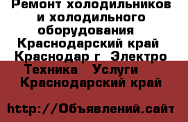 Ремонт холодильников и холодильного оборудования - Краснодарский край, Краснодар г. Электро-Техника » Услуги   . Краснодарский край